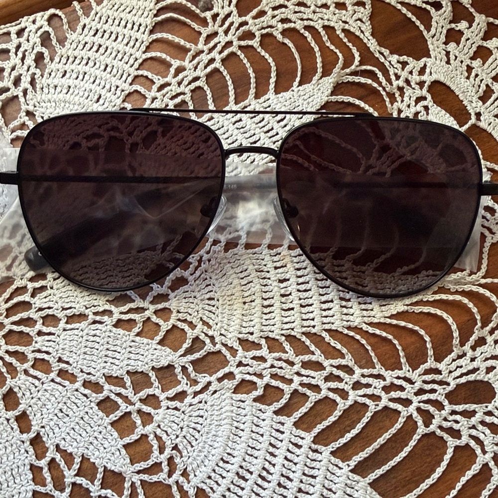 TUMI black aviator sunglasses